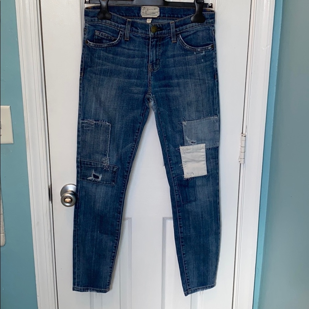 Current Elliott The Stiletto Patchwork Jeans - image 4